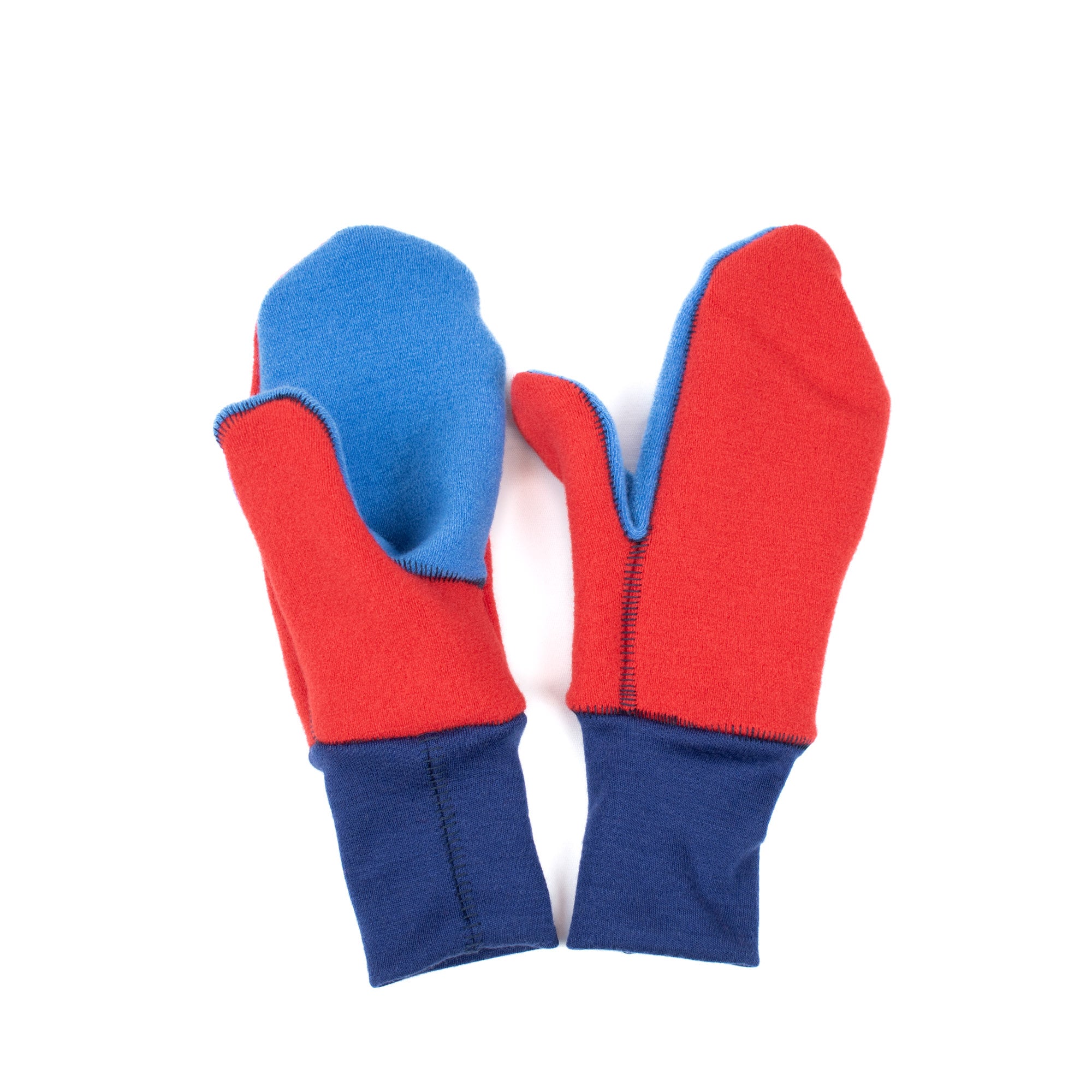 Adult Felted Organic Merino Wool Mitts with Thumbs