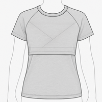Adult Custom Merino Wool Nursing Top Addition