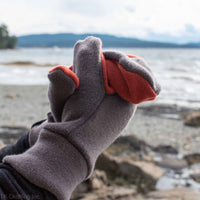 Adult Felted Organic Merino Wool Mitts with Thumbs