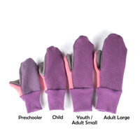 Adult Felted Organic Merino Wool Mitts with Thumbs