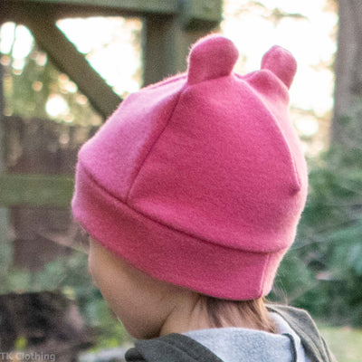 Kids Felted Organic Merino Winter Bear Hat