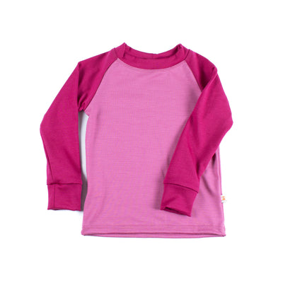 Kids Merino Wool Long Sleeve Top | Base Layer Weight