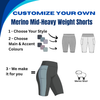 Adult Custom Merino Wool Shorts | Mid-Heavy Weight