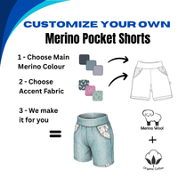 Adult Custom Merino Wool Pocket Shorts
