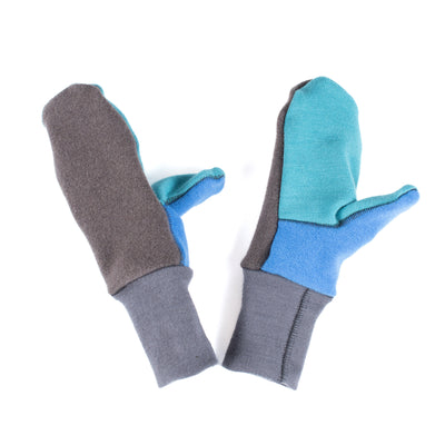 Adult Felted Organic Merino Wool Mitts with Thumbs