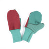 Kids Felted Organic Merino Wool Mitts with Thumbs