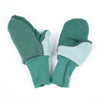 Kids Felted Organic Merino Wool Mitts with Thumbs