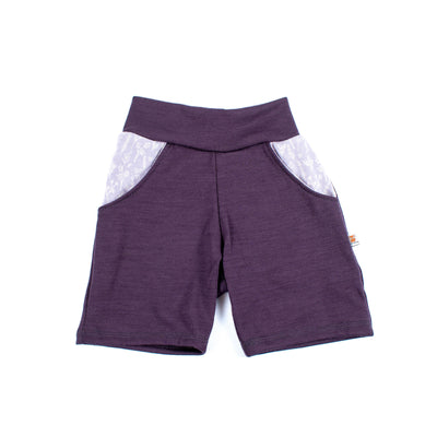 Kids Merino Wool Pocket Shorts