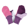 Kids Felted Organic Merino Wool Mitts with Thumbs