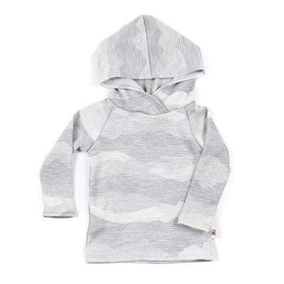 Kids Merino Wool Long Sleeve Top - Hooded | Mid-Heavy Weight
