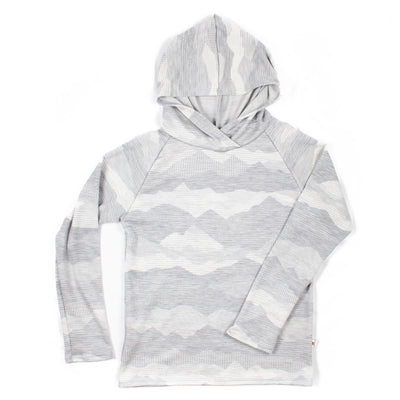 Adult Merino Wool Long Sleeve Top - Hooded | Mid-Heavy Weight