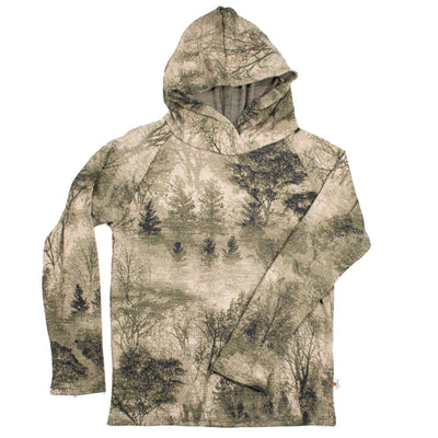 Adult Merino Wool Long Sleeve Top - Hooded | Mid-Heavy Weight