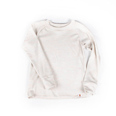 Kids Merino Wool Long Sleeve Top | Mid-Heavy Weight
