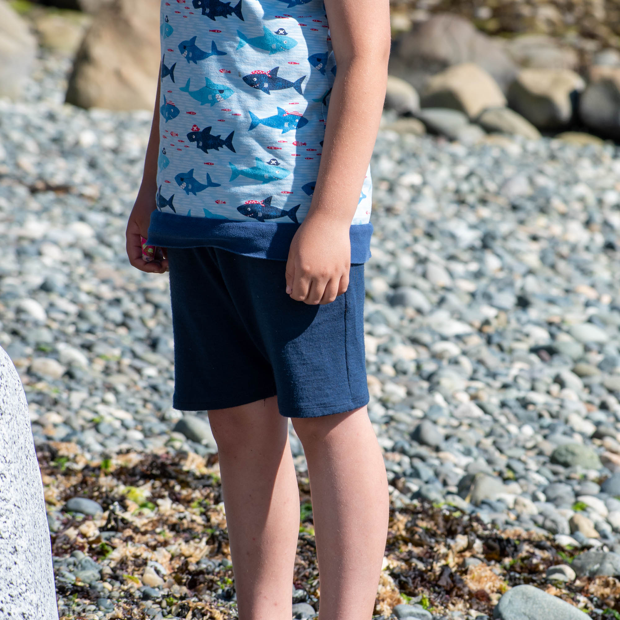 Kids Merino Wool Pocket Shorts
