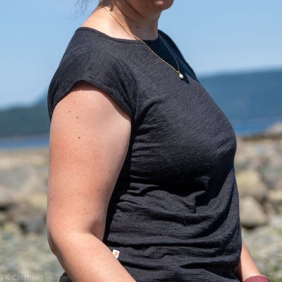 Adult Merino Wool Cap Sleeve Tank Top | Lightweight