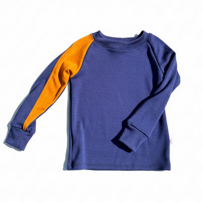 Kids Merino Wool Long Sleeve Top | Mid-Heavy Weight