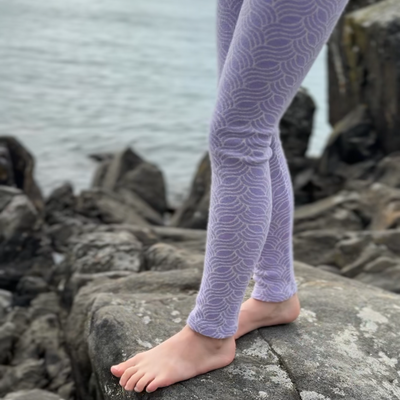 Kids Merino Wool Leggings - Hemmed | Mid-Heavy Weight