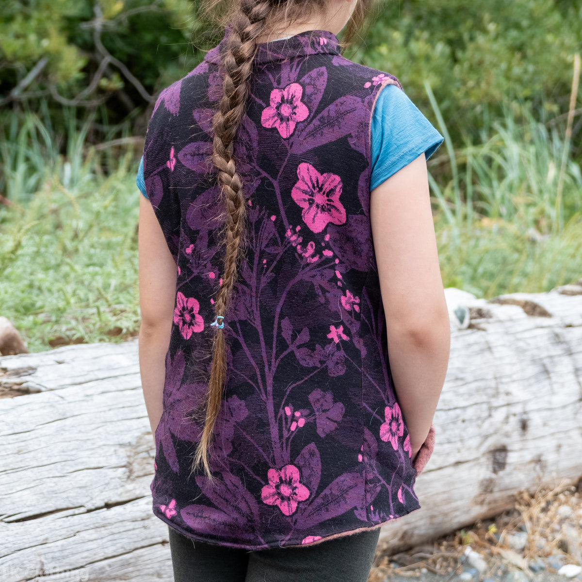 Kids Custom Double-Faced Merino Wool Zip Vests