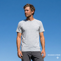 Adult Merino Wool Short Sleeve Top