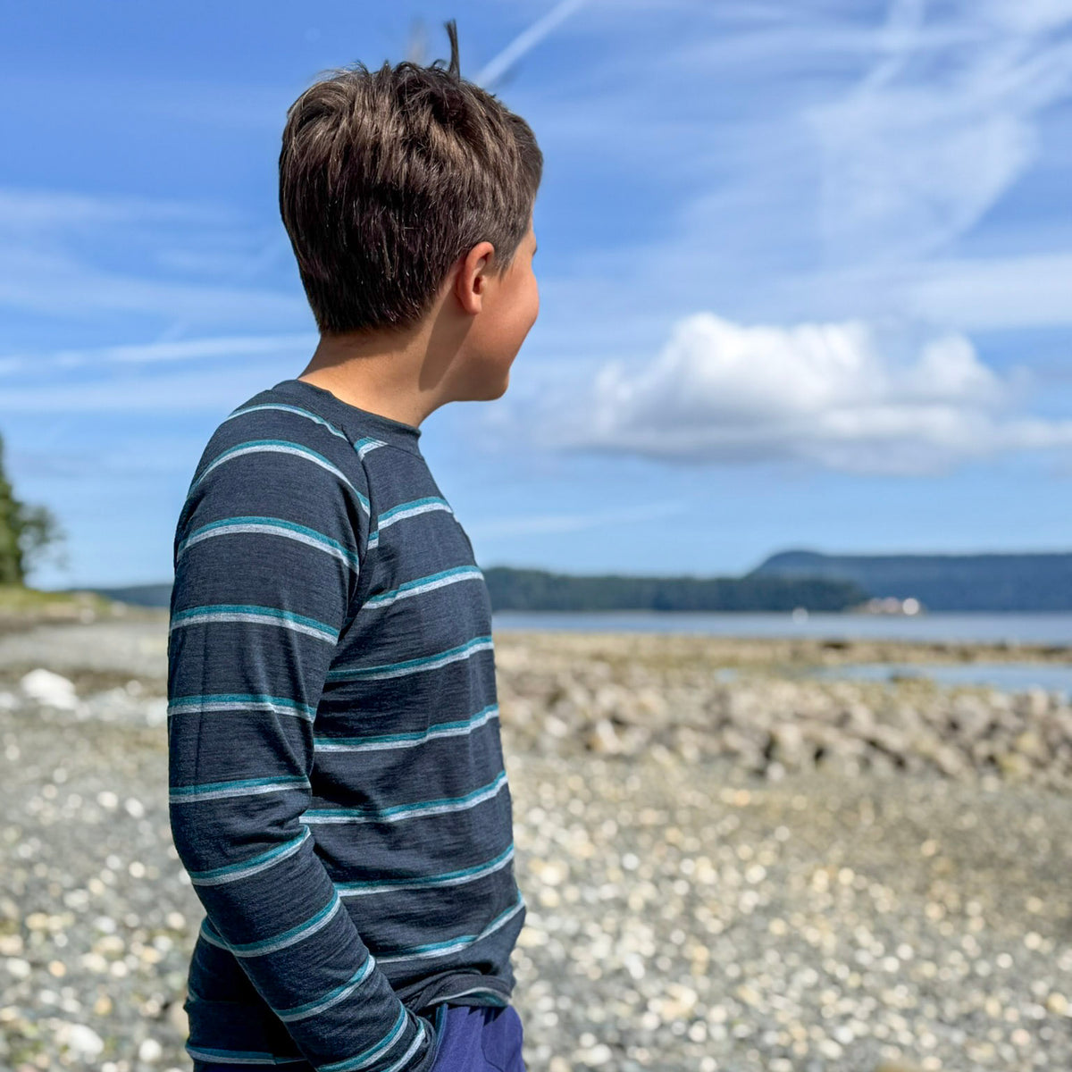 Adult Merino Wool Long Sleeve Top | Base Layer Weight