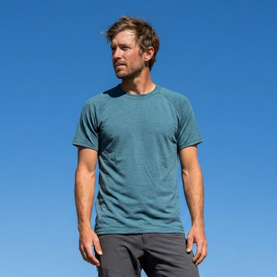 Adult Merino Wool Short Sleeve Top