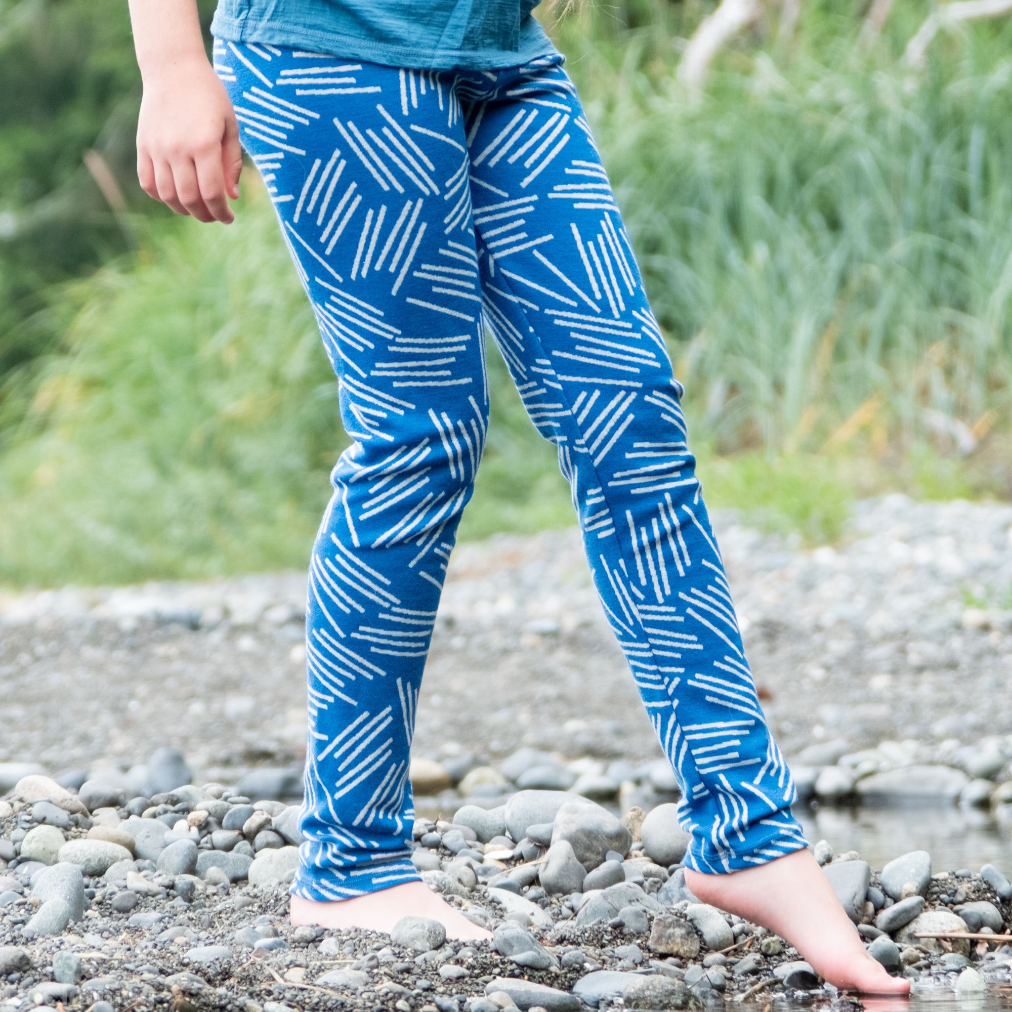 Kids Merino Wool Leggings - Hemmed | Mid-Heavy Weight
