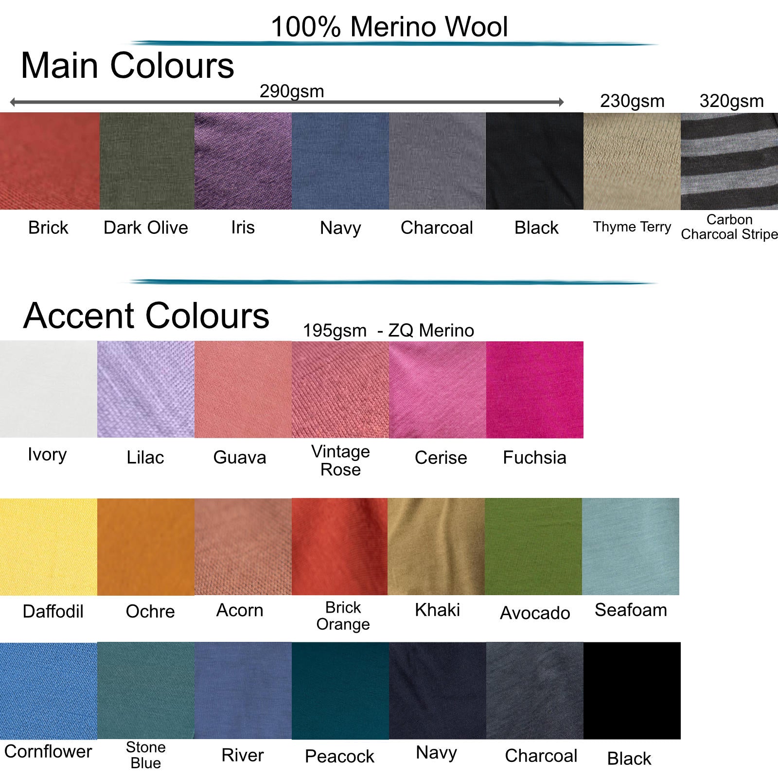 Custom Coastal Merino Wool Hoodies - Grown-Ups
