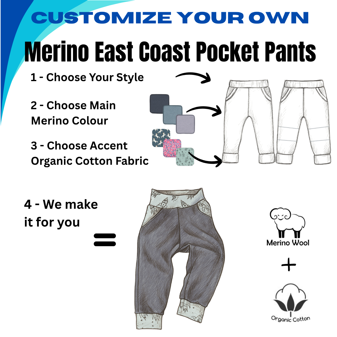 Kids Custom East Coast Merino Pocket Pants