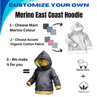 Kids Custom East Coast Merino Wool Hoodies