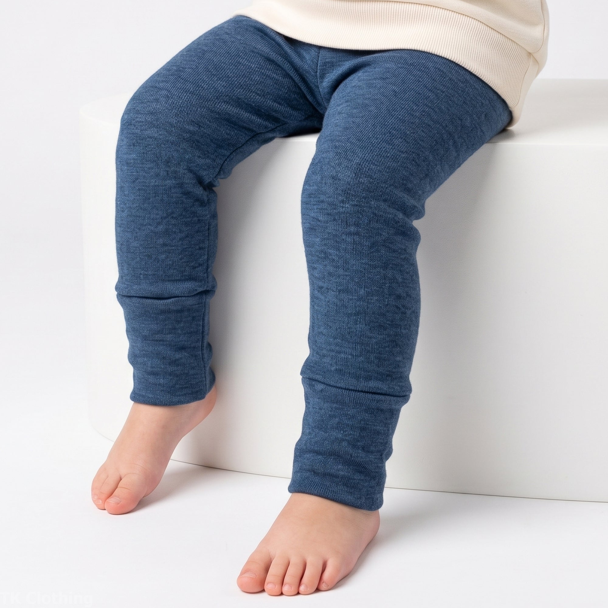 Kids Merino Wool Leggings - Adjustable | Mid-Heavy Weight