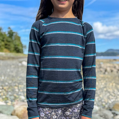 Kids Merino Wool Long Sleeve Top | Base Layer Weight