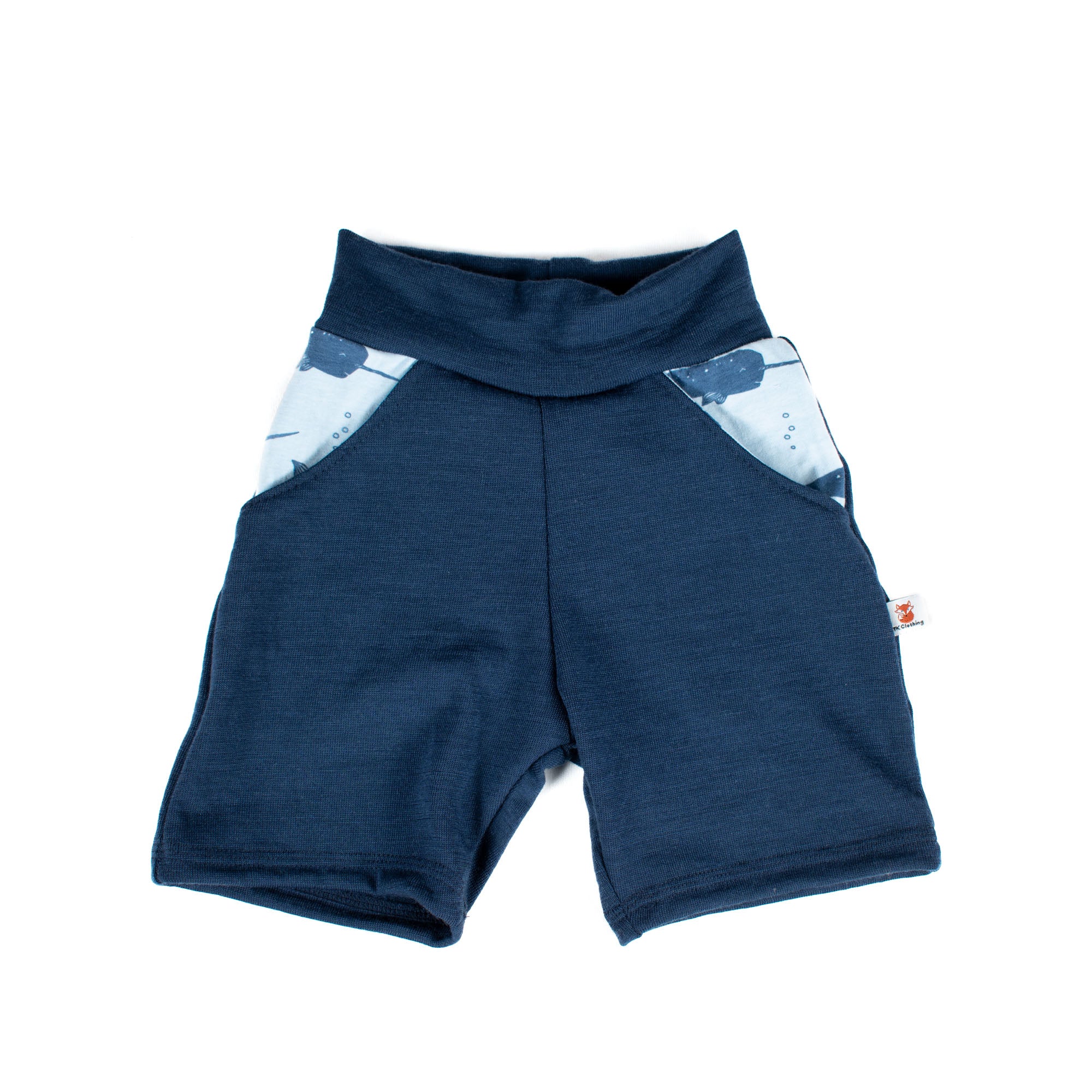 Kids Merino Wool Pocket Shorts