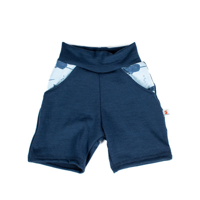Kids Merino Wool Pocket Shorts