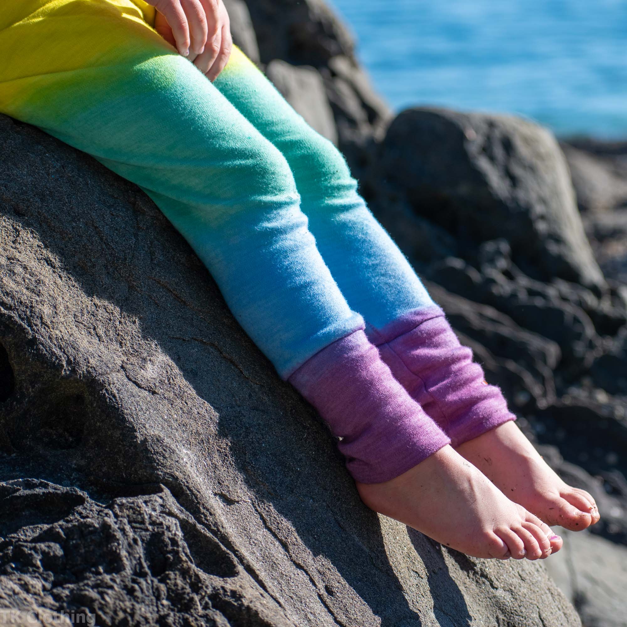 Kids Merino Wool Leggings - Adjustable | Mid-Heavy Weight