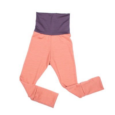 Kids Merino Wool Leggings - Adjustable | Base Layer Weight