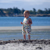 Baby & Toddler Organic Cotton Rompers - Handmade in Canada - Elephants