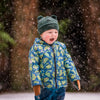 Felted Organic Merino Winter Bear Hat - in green