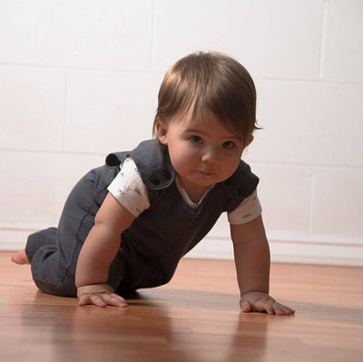 Merino Wool Dungarees - in charcoal